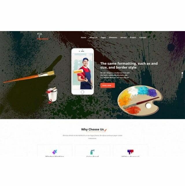 painter-website-html-emplate_640x433.jpg Painter Website - HTML Template