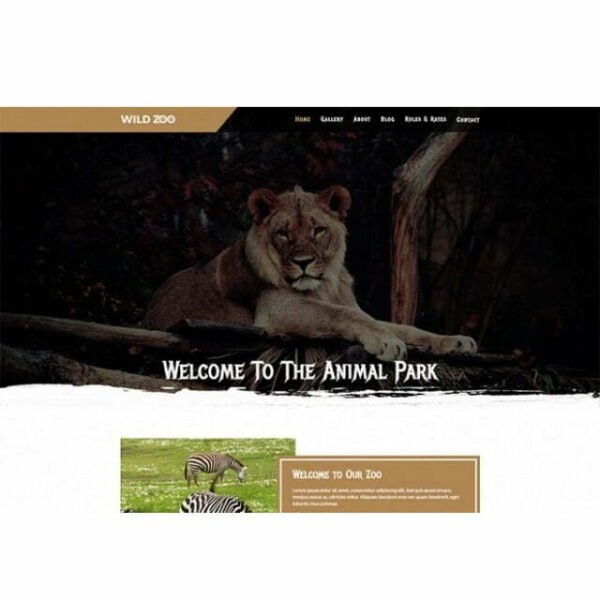 wild-zoo-html-template_640x433.jpg Wild Zoo Multipage - HTML Template