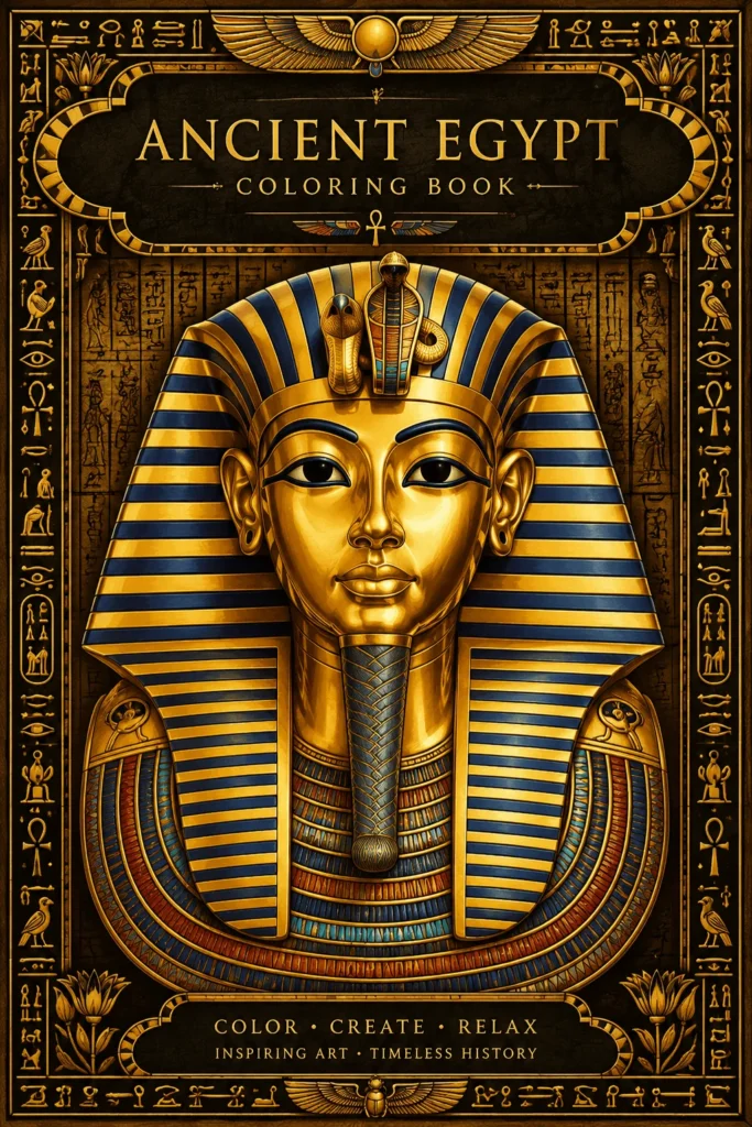 Ancient Egypt Coloring Art Prompt Library