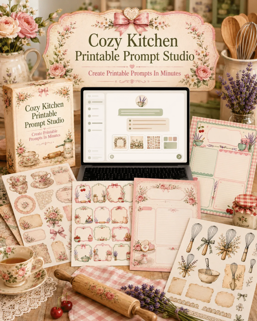 Cozy Kitchen Printable Prompt Studio
