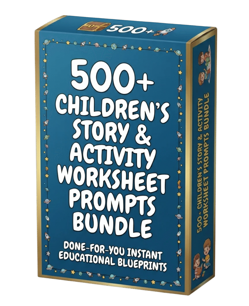 500 Kids Story Activity Worksheets Prompts