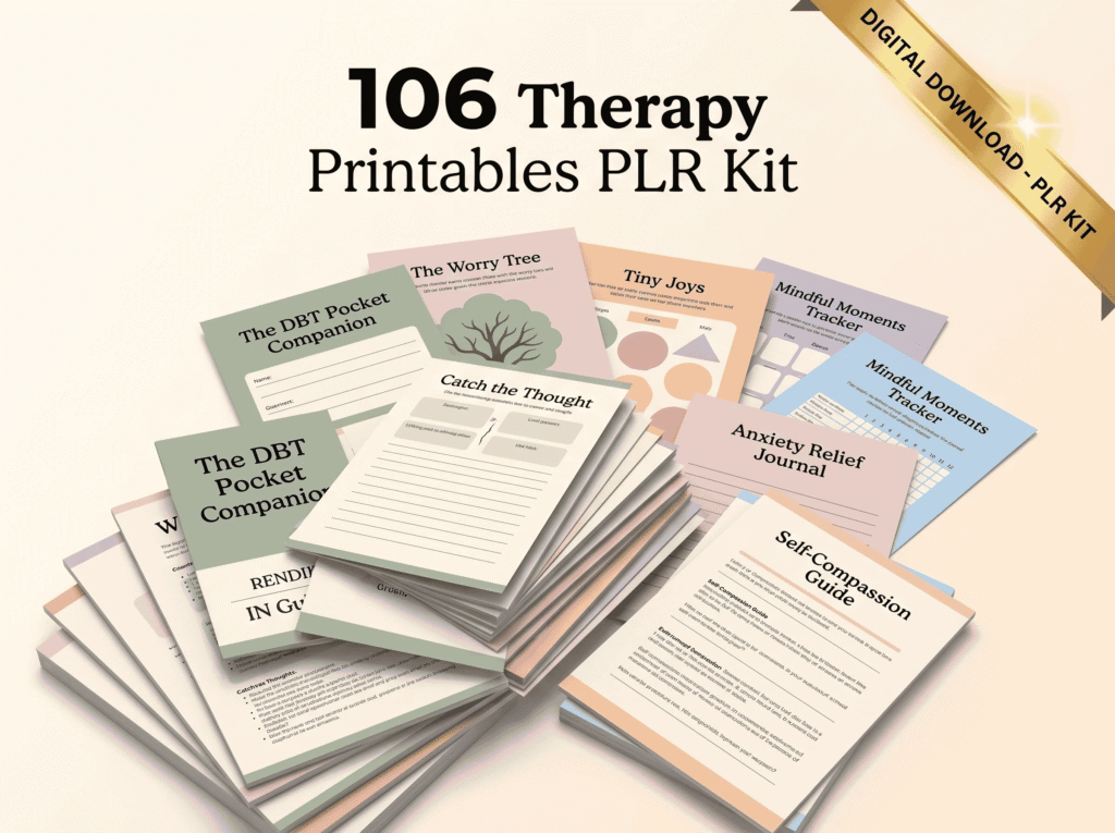 Therapy Printables PLR Kit