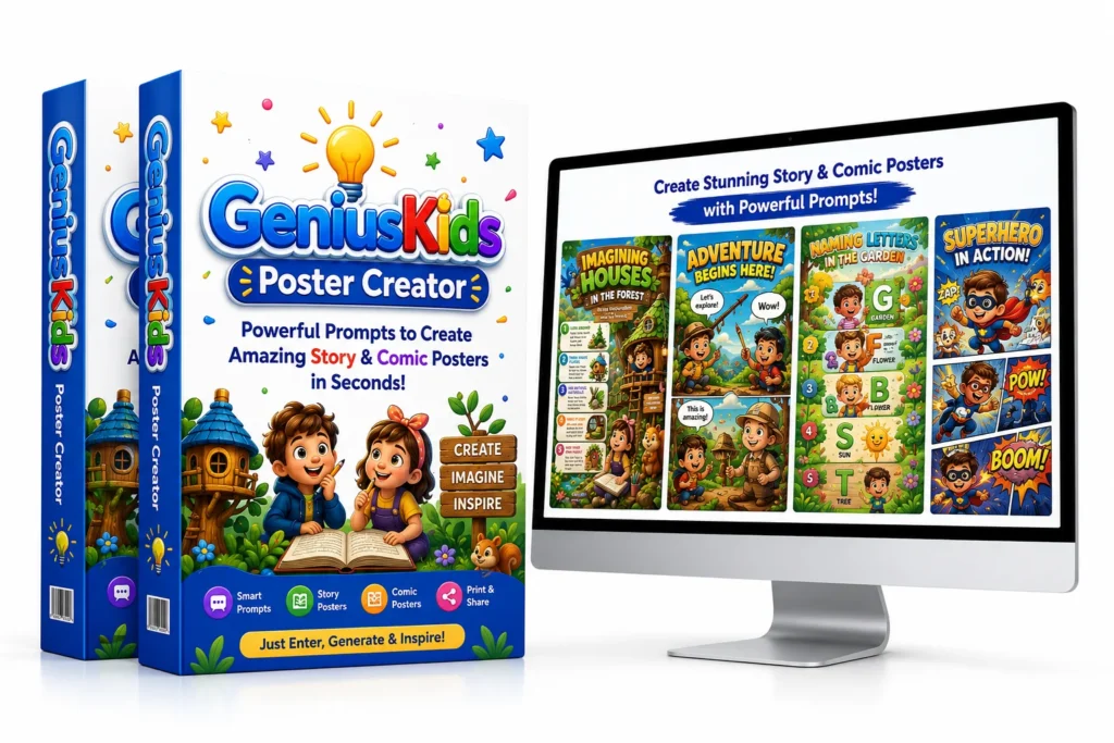 (PLR) Genius Kids Poster Creator