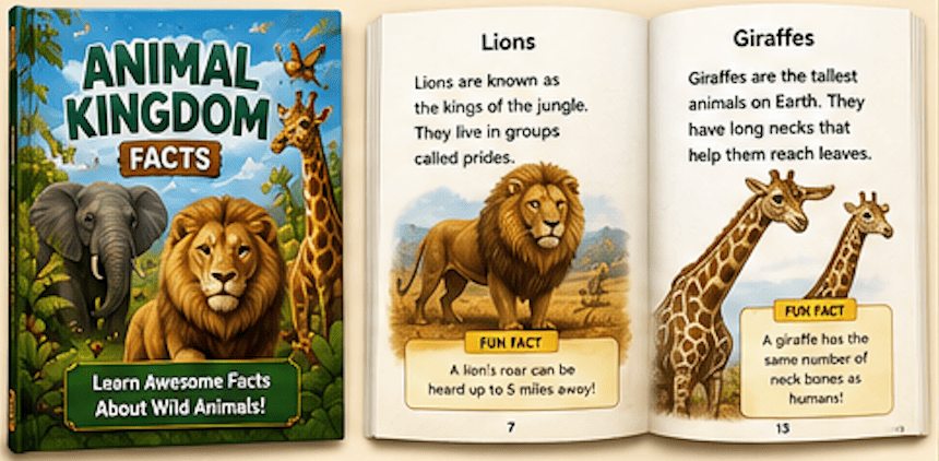 (PLR) Kids Fact Book Creator AI